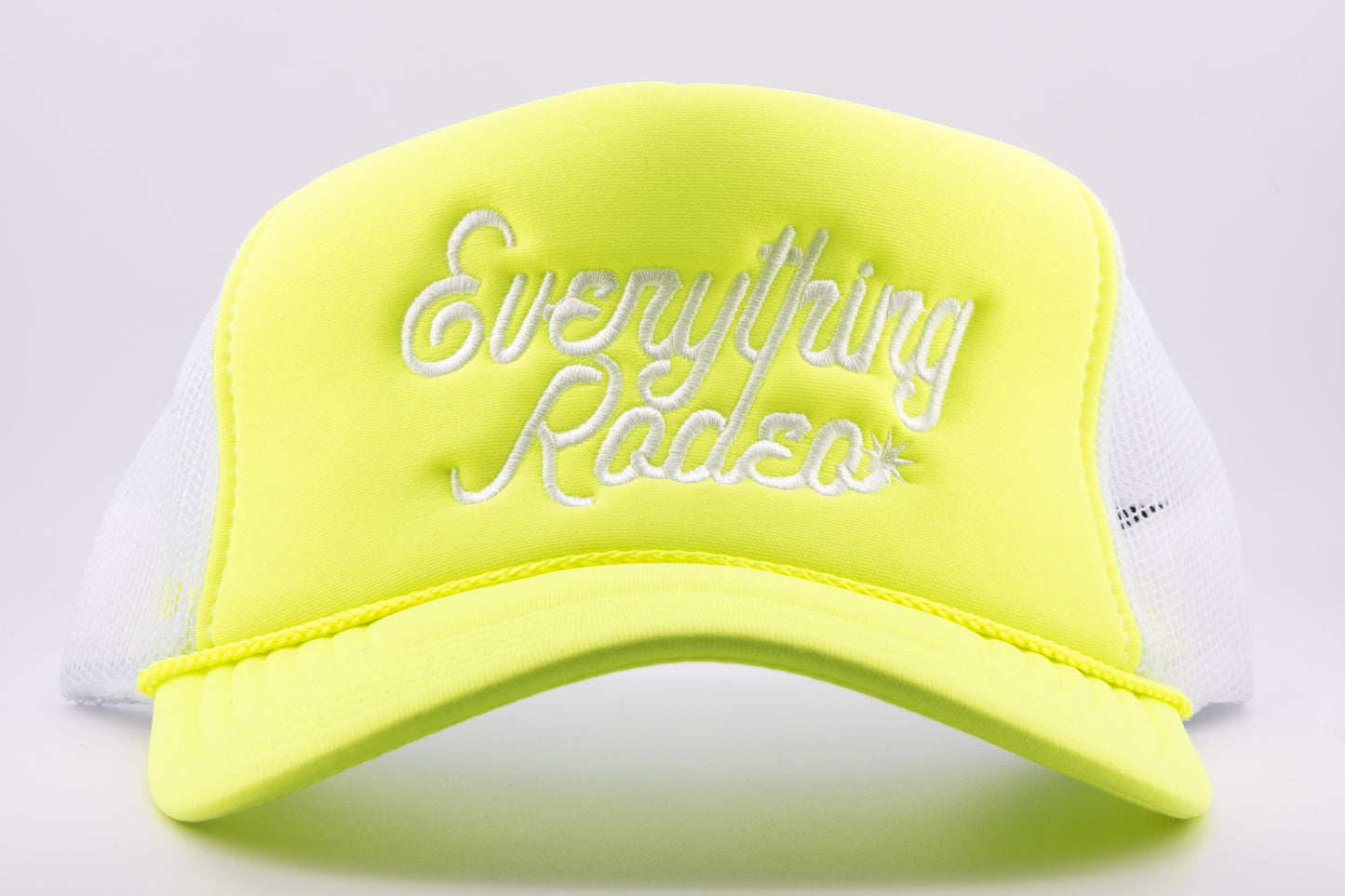 YELLOW ER SPUR LOGO TRUCKER HAT