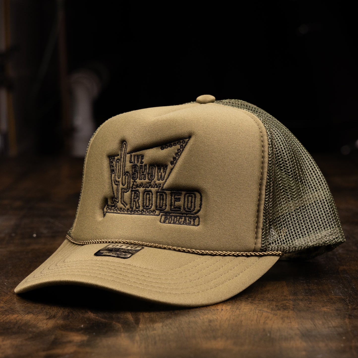 GREEN MOTEL SIGN TRUCKER HAT