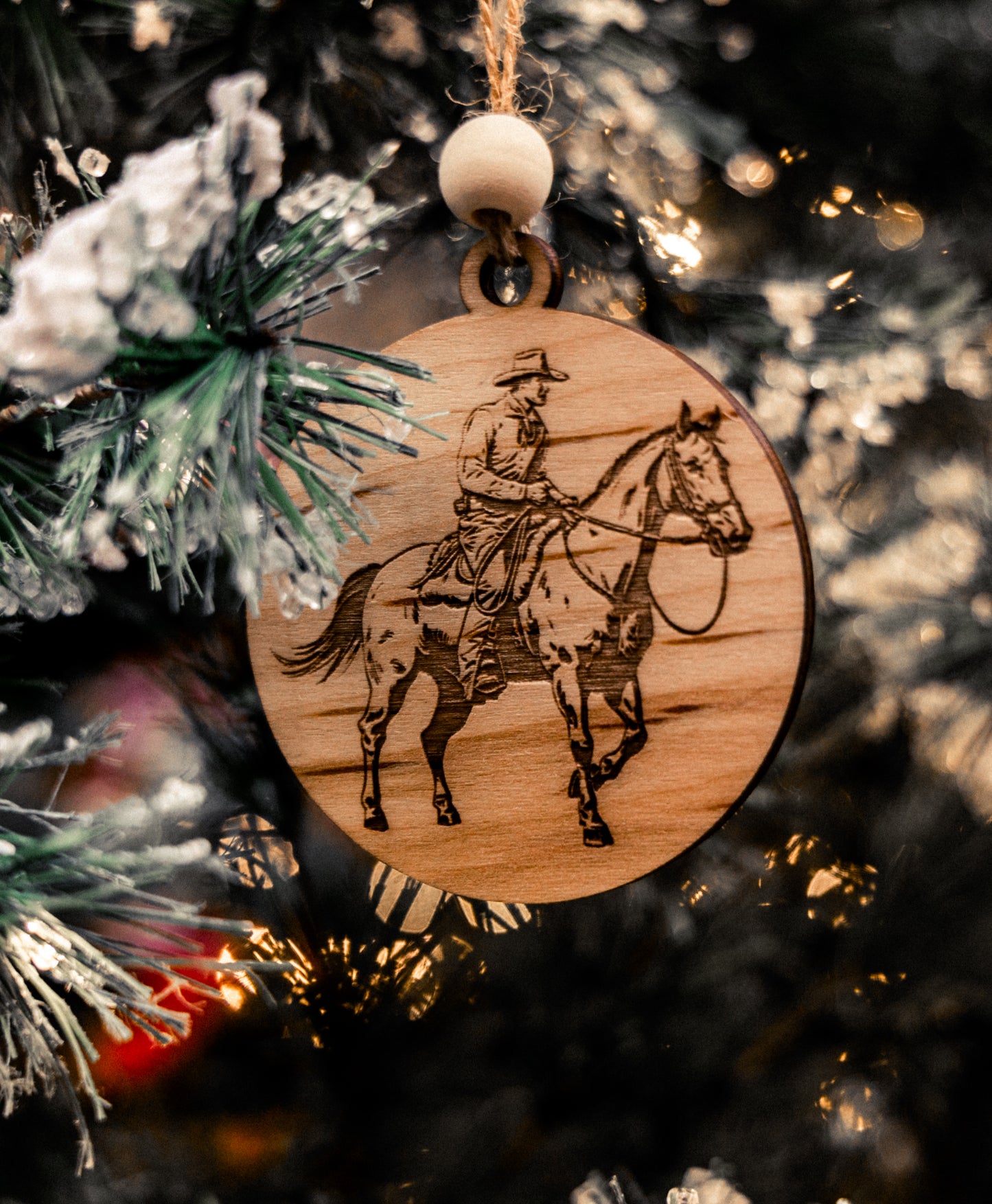 COWPOKE CHRISTMAS ORNAMENT