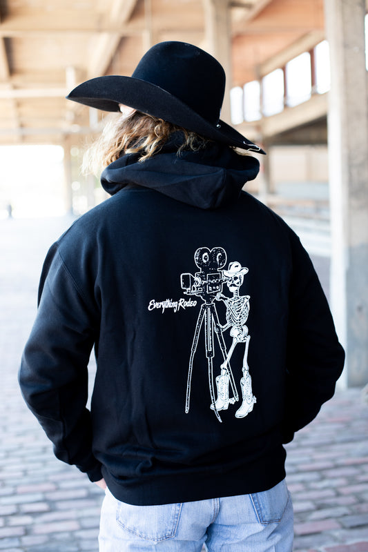 BLACK ER SKELETON HOODIE