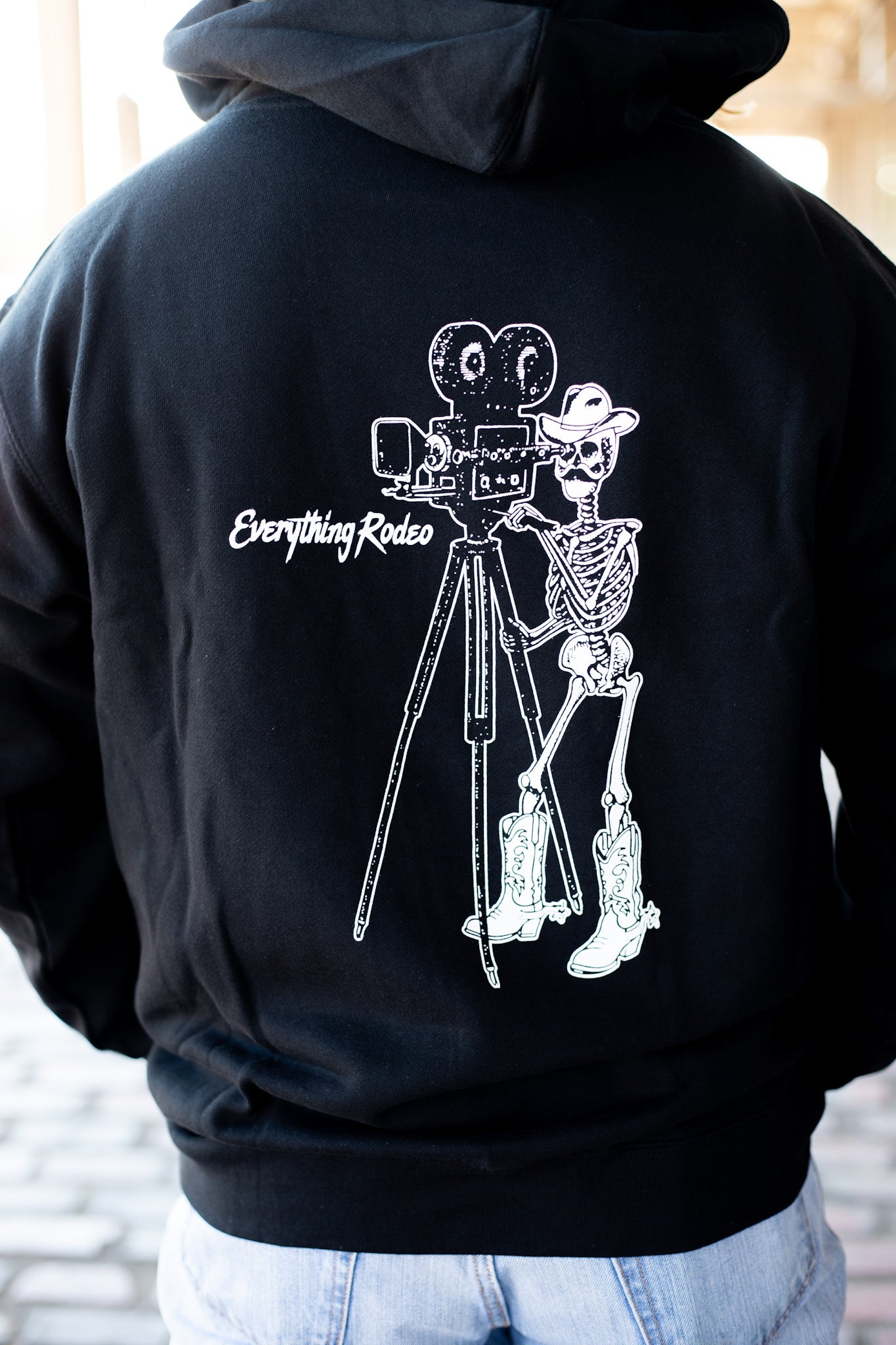 BLACK ER SKELETON HOODIE