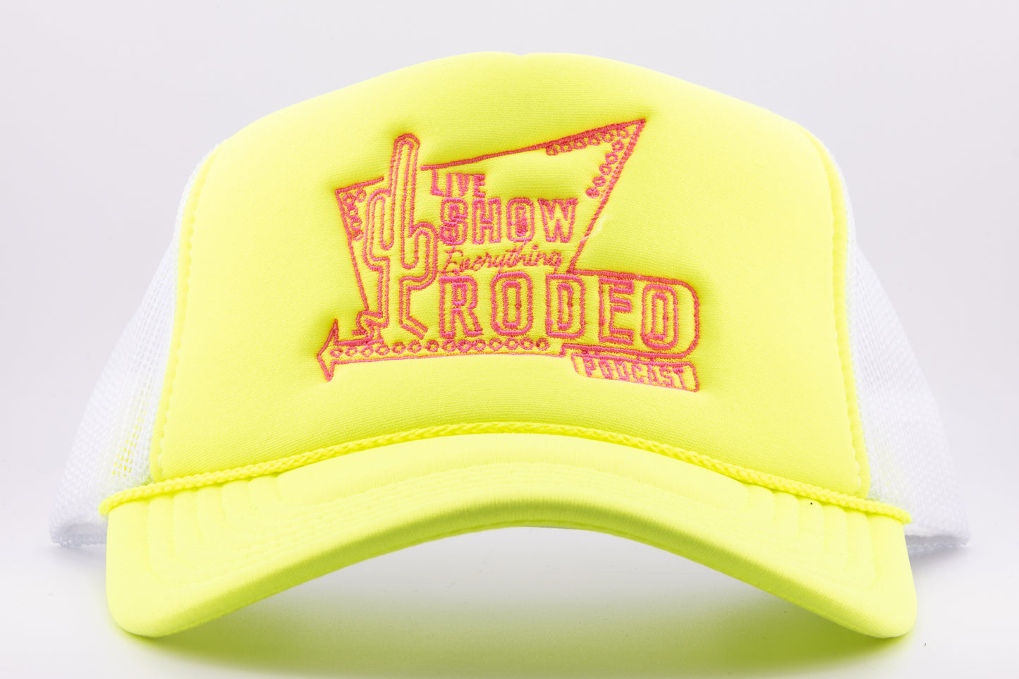 YELLOW/ P  MOTEL SIGN TRUCKER HAT