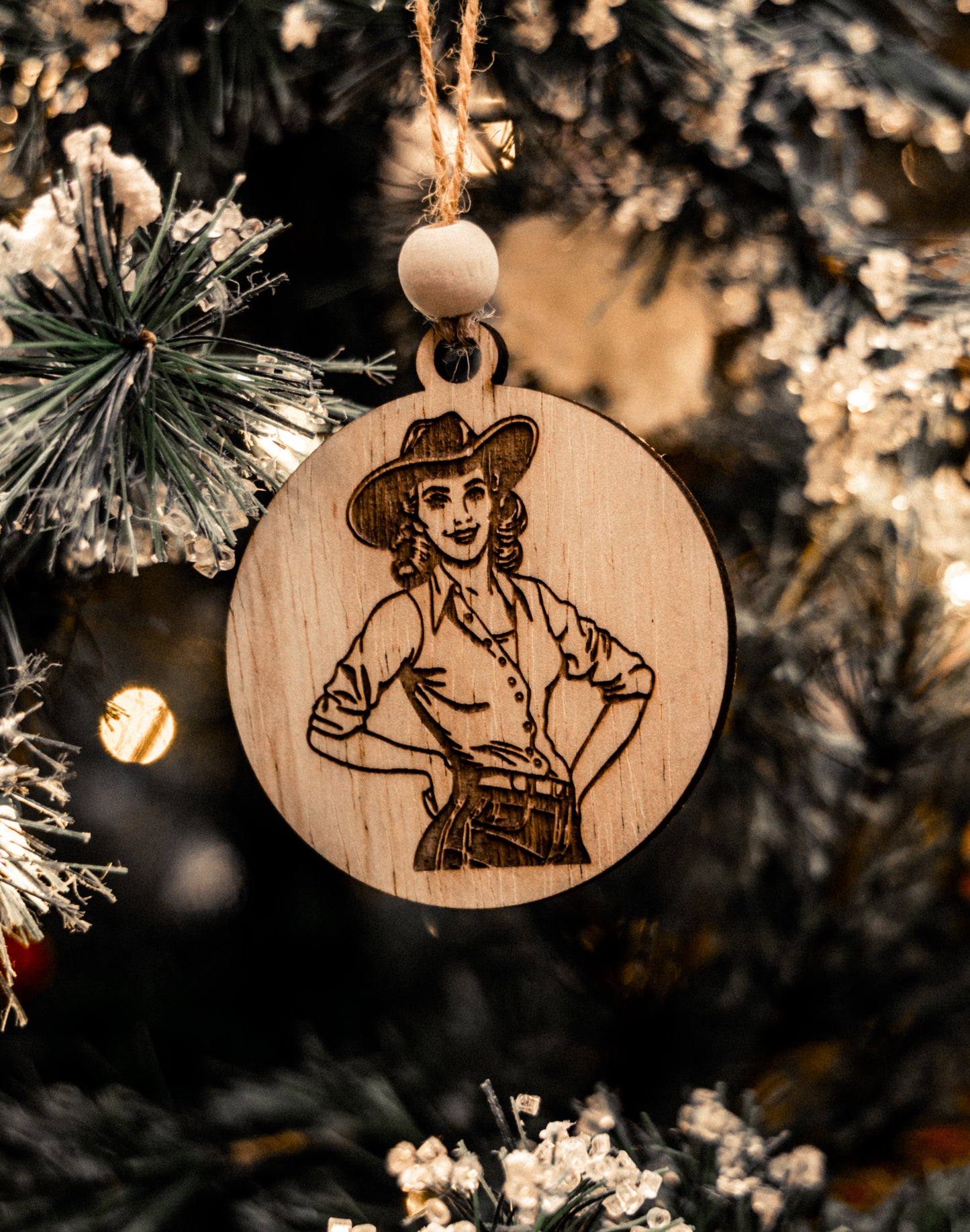 COWGIRL CHRISTMAS ORNAMENT