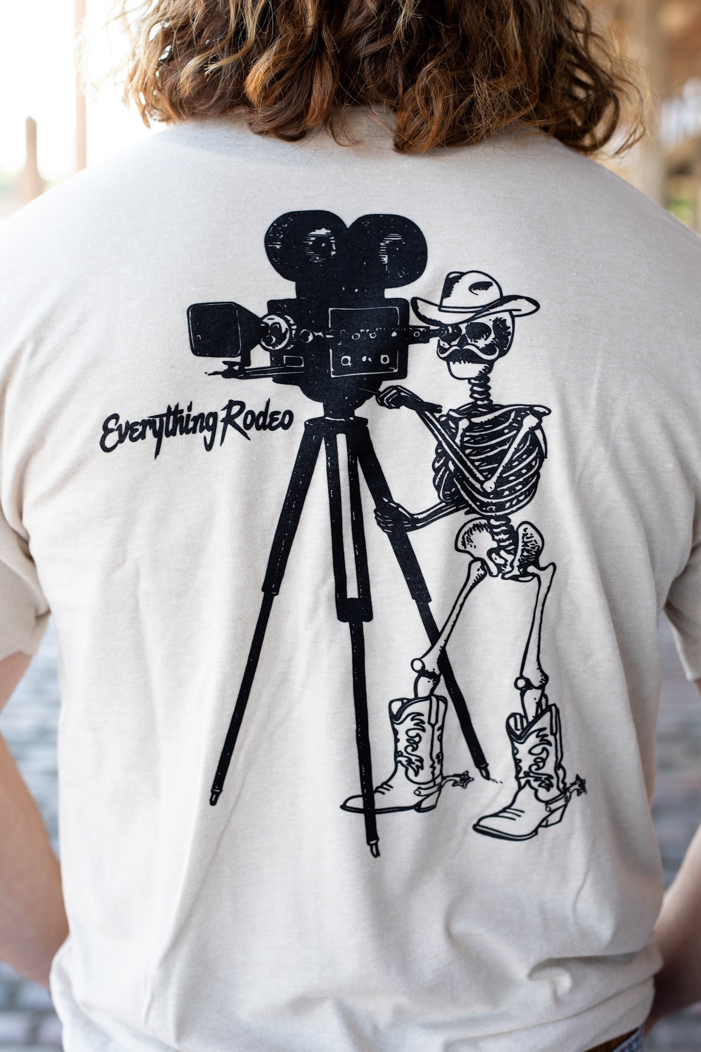 CREAM ER SKELETON SHIRT