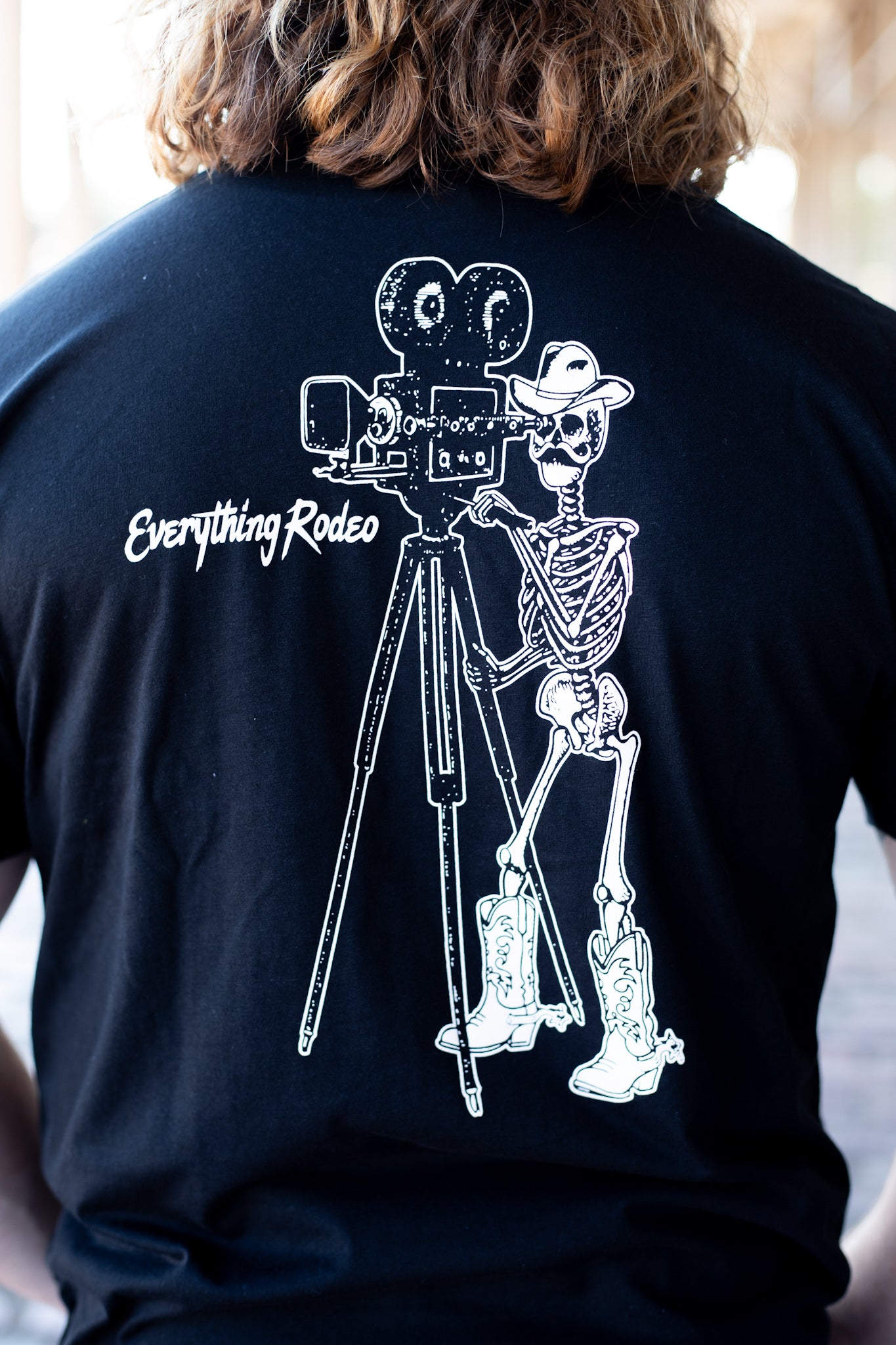 BLACK ER SKELETON SHIRT