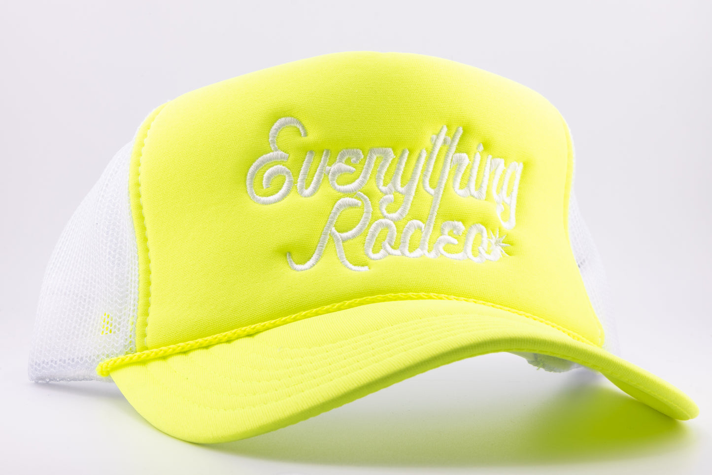 YELLOW ER SPUR LOGO TRUCKER HAT