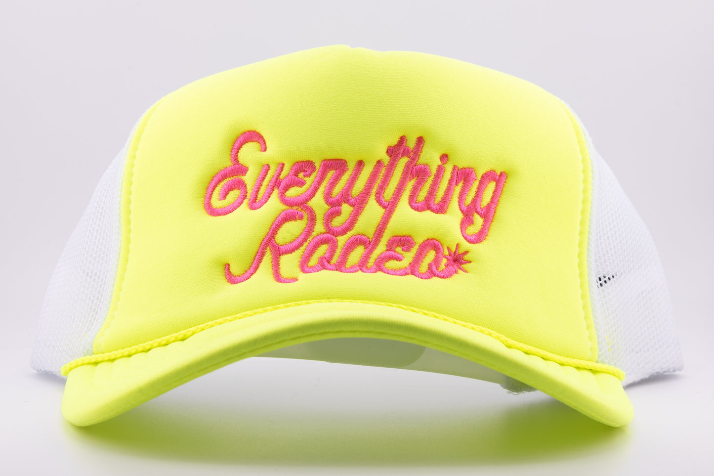 YELLOW/ P ER SPUR LOGO TRUCKER HAT