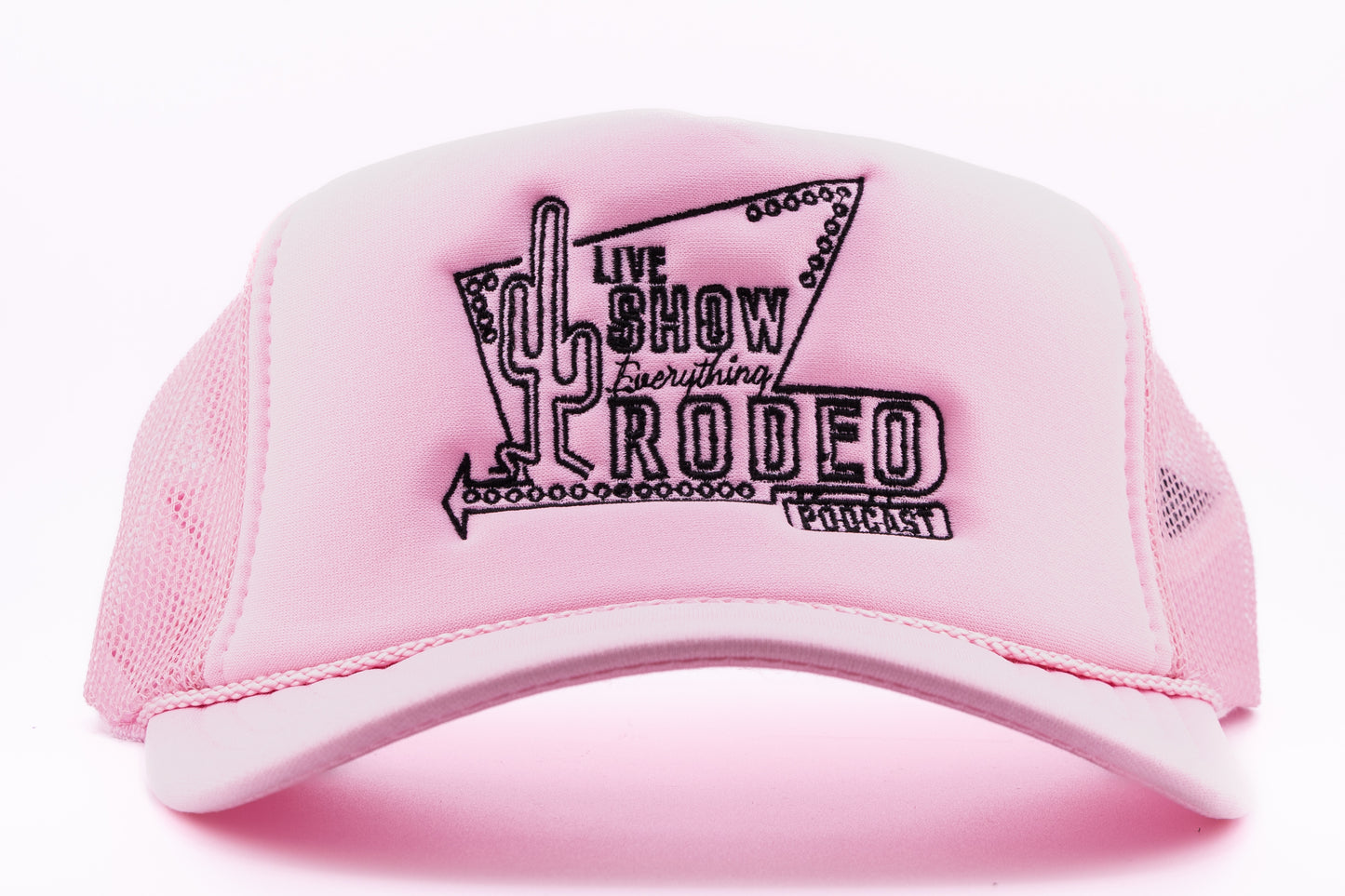 PINK MOTEL SIGN TRUCKER HAT