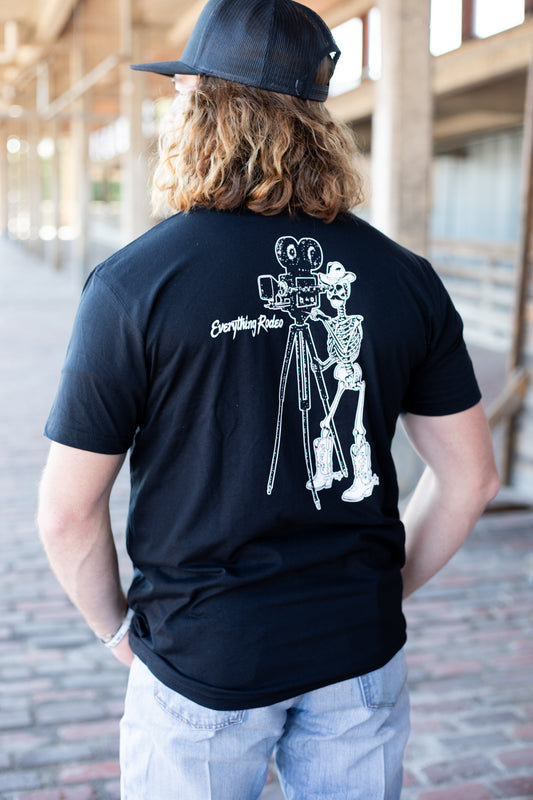 BLACK ER SKELETON SHIRT