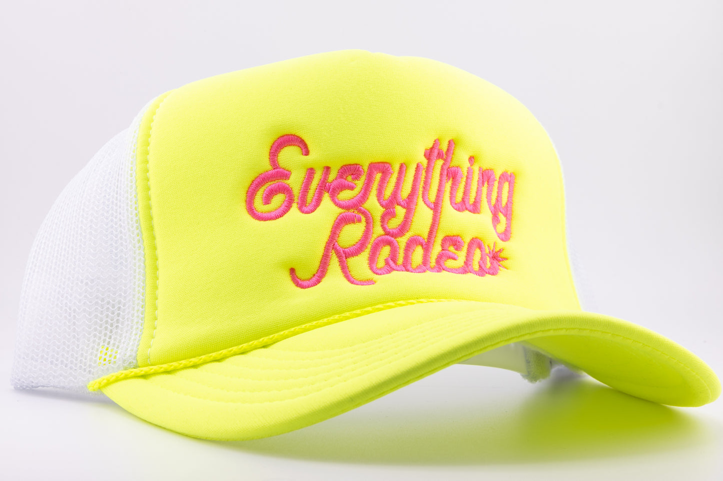 YELLOW/ P ER SPUR LOGO TRUCKER HAT