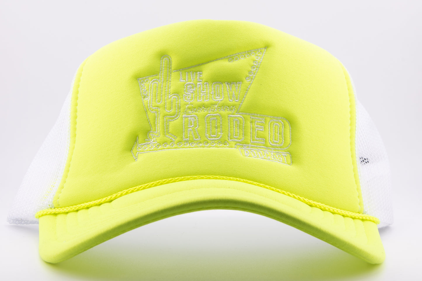 YELLOW MOTEL SIGN TRUCKER HAT