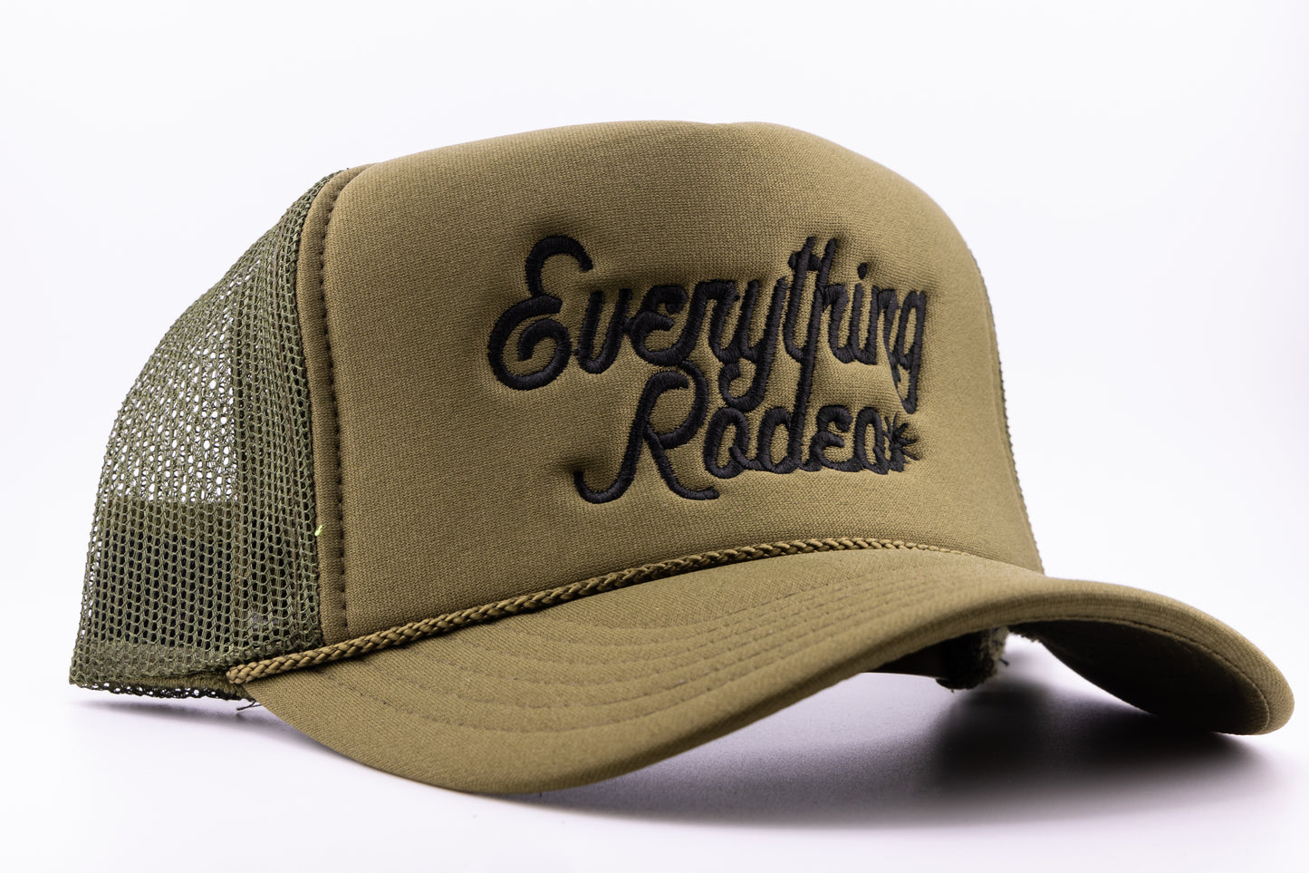 GREEN ER SPUR LOGO TRUCKER HAT