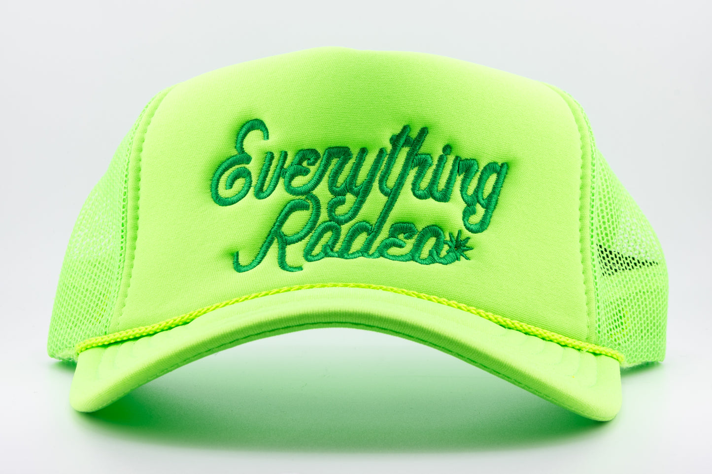 NEON GREEN MONOCHROME ER SPUR TRUCKER HAT