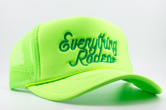 NEON GREEN MONOCHROME ER SPUR TRUCKER HAT